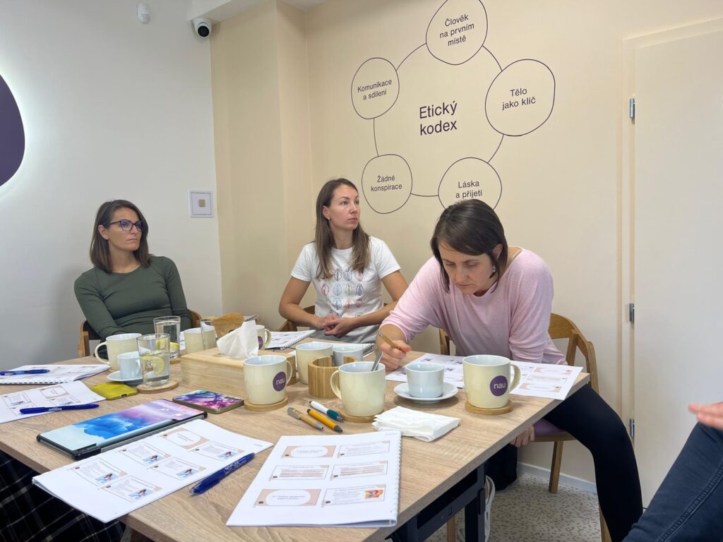 Teoretická část kurzu gynekologické fyzioterapie.