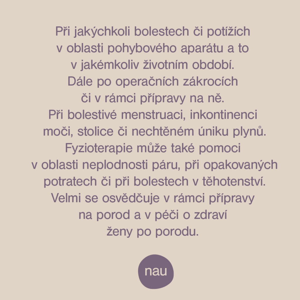 Renáta Homolová - gynekologická fyzioterapeutka na Klinice NAU