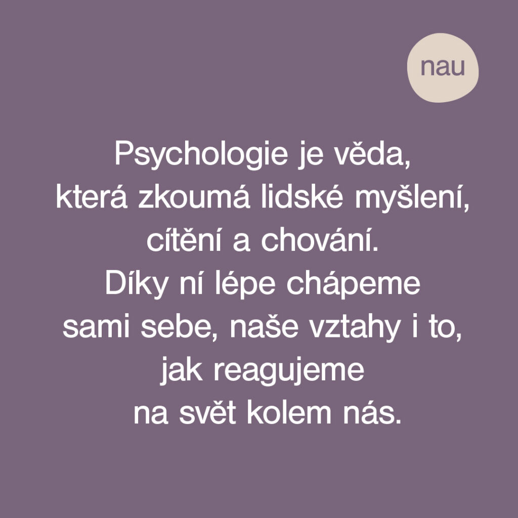 Představení psychologie jako vědní disciplíny.