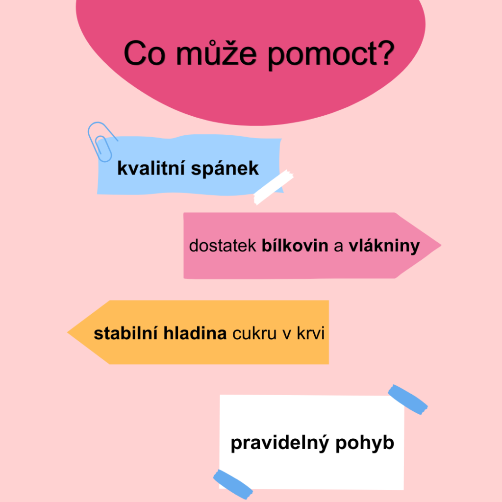 Ženám s PCOS pomáhá, když mají pravidelný pohyb, mají stabilní hladinu cukru v krvi, dostatek bílkovin a především kvalitní spánek.